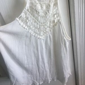 White boho flowly LA Hearts top from Pacsun